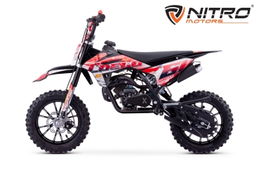Preview: NITRO MOTORS 49cc mini Kinder Dirtbike Coelo Pullstart Deluxe 10"